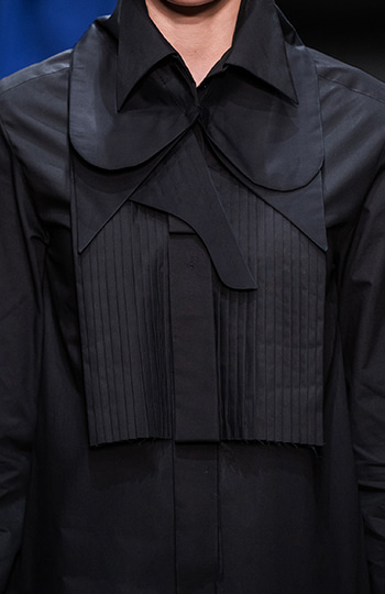 HAESUNG BONG, Shirtdress Slim Black, 면 100%, Cotton 100%